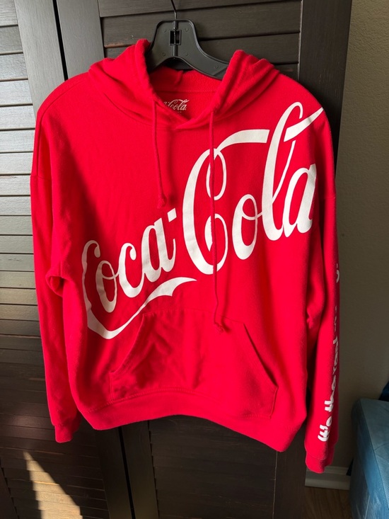Coca Cola Tops - Coca Cola Red Hoodie with White Logo